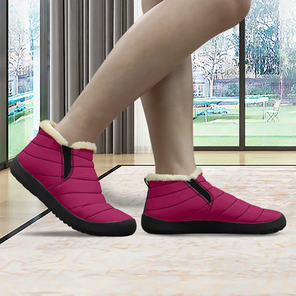 burgundy-faux-fur-slipper-slipper-jlr-design-3 - JLR Design