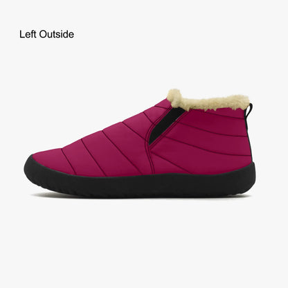 burgundy-faux-fur-slipper-slipper-jlr-design-4 - JLR Design