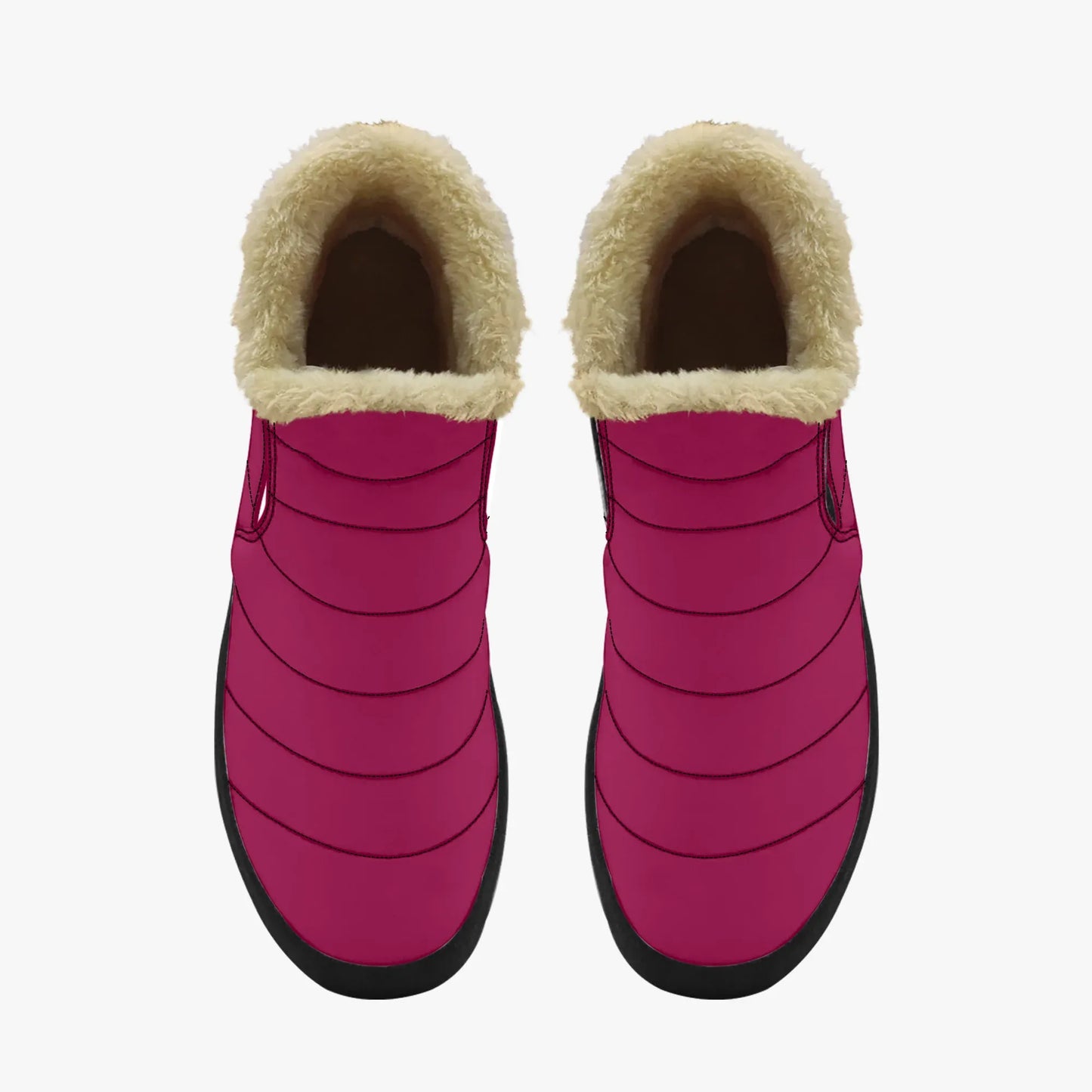 burgundy-faux-fur-slipper-slipper-jlr-design-5 - JLR Design