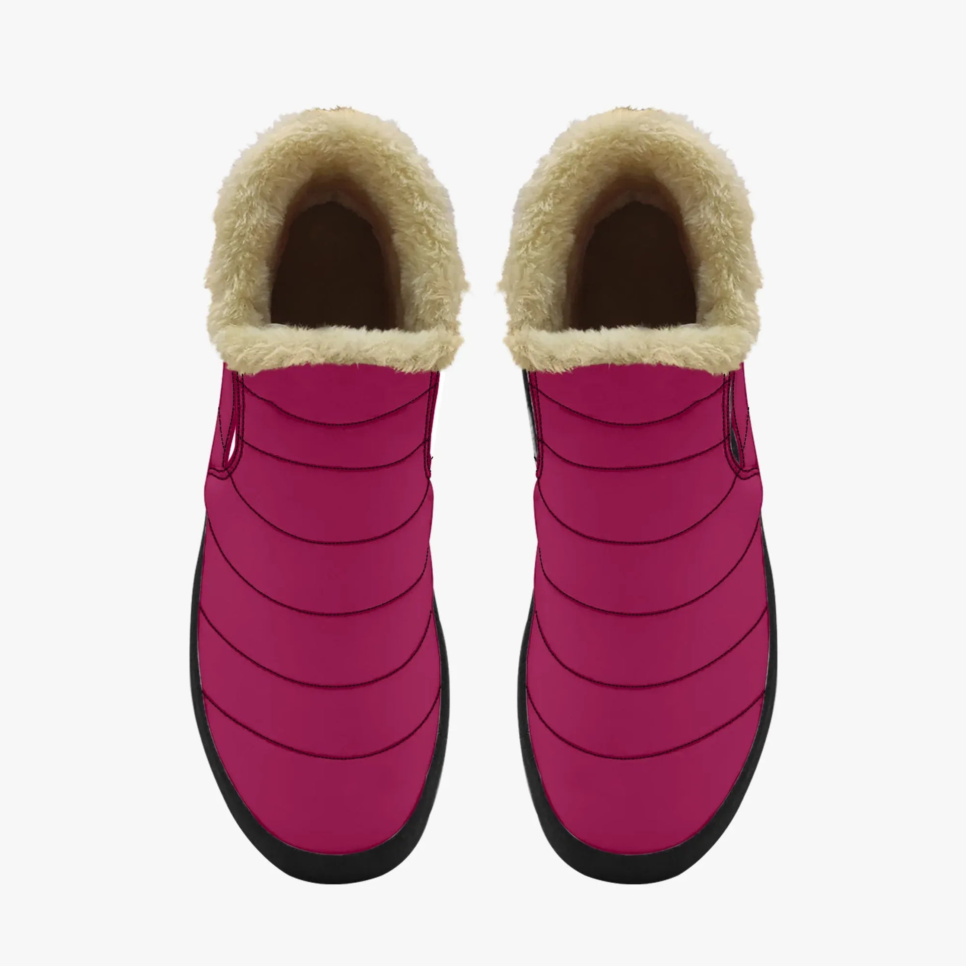 burgundy-faux-fur-slipper-slipper-jlr-design-5 - JLR Design
