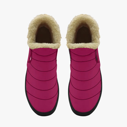 burgundy-faux-fur-slipper-slipper-jlr-design-5 - JLR Design