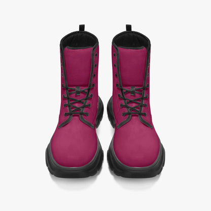 burgundy-leather-chunky-boots-boots-jlr-design-5 - JLR Design