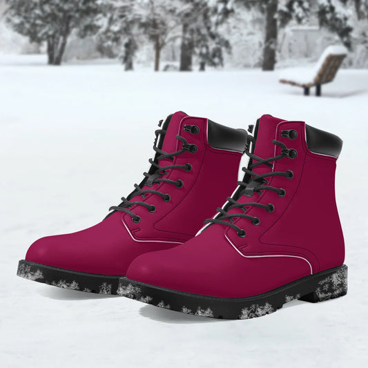 burgundy-leder-boots-or-stylische-und-warme-winterstiefel-boots-jlr-design-1 - JLR Design