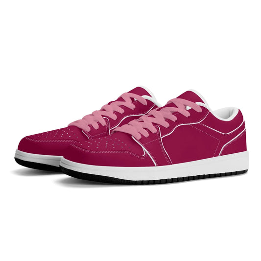 burgundy-low-top-leder-sneaker-fur-damen-sneaker-jlr-design-1 - JLR Design