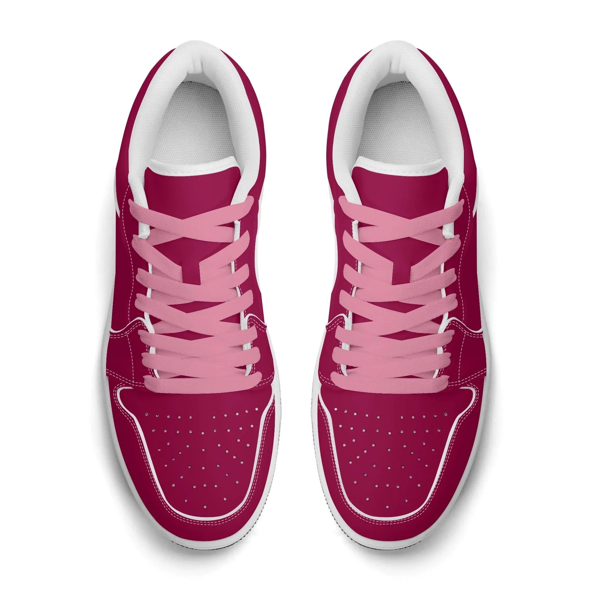 burgundy-low-top-leder-sneaker-fur-damen-sneaker-jlr-design-7 - JLR Design