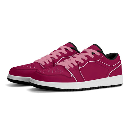 burgundy-low-top-leder-sneaker-fur-herren-sneaker-jlr-design-8 - JLR Design