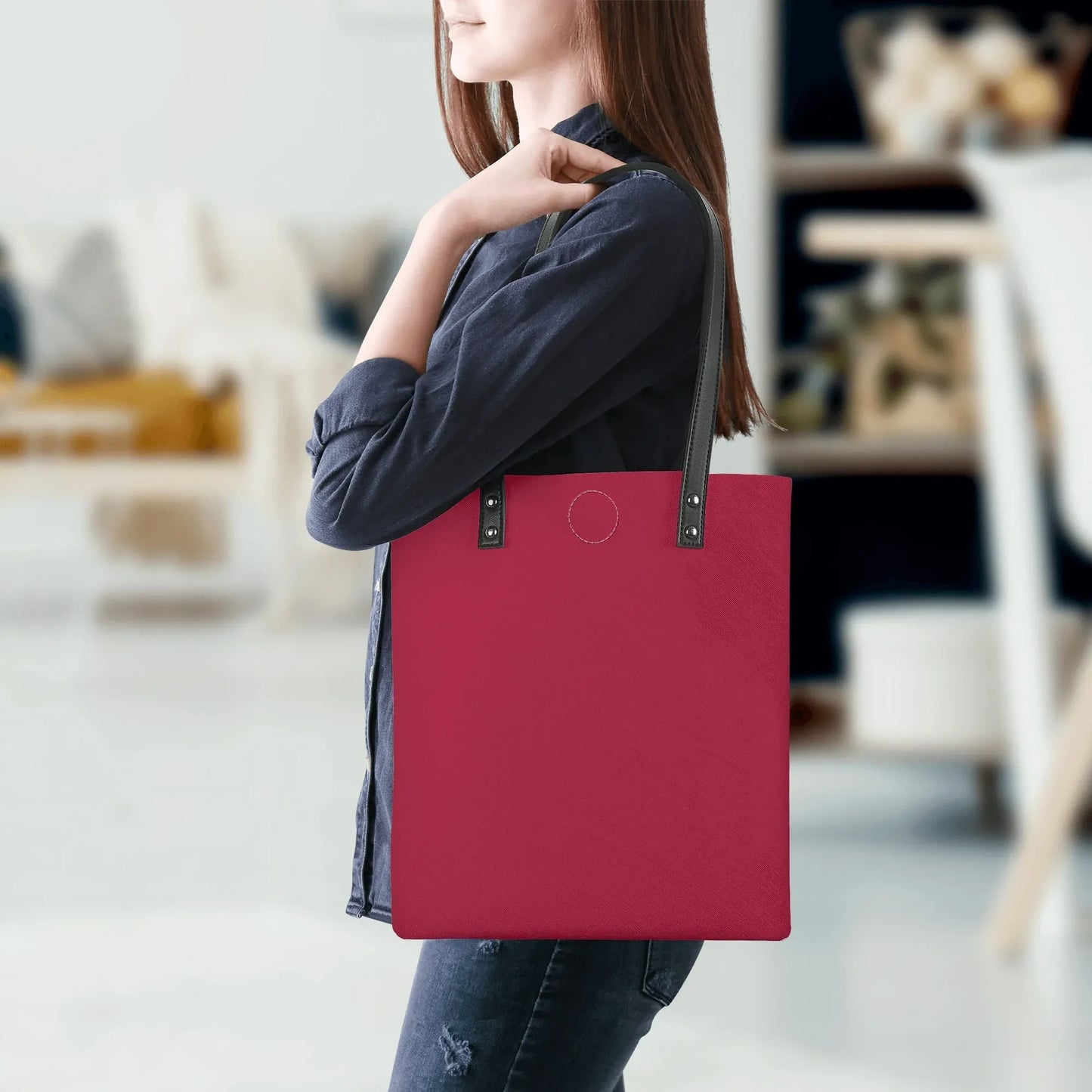 burgundy-pu-leder-handtasche-handtasche-jlr-design-5 - JLR Design