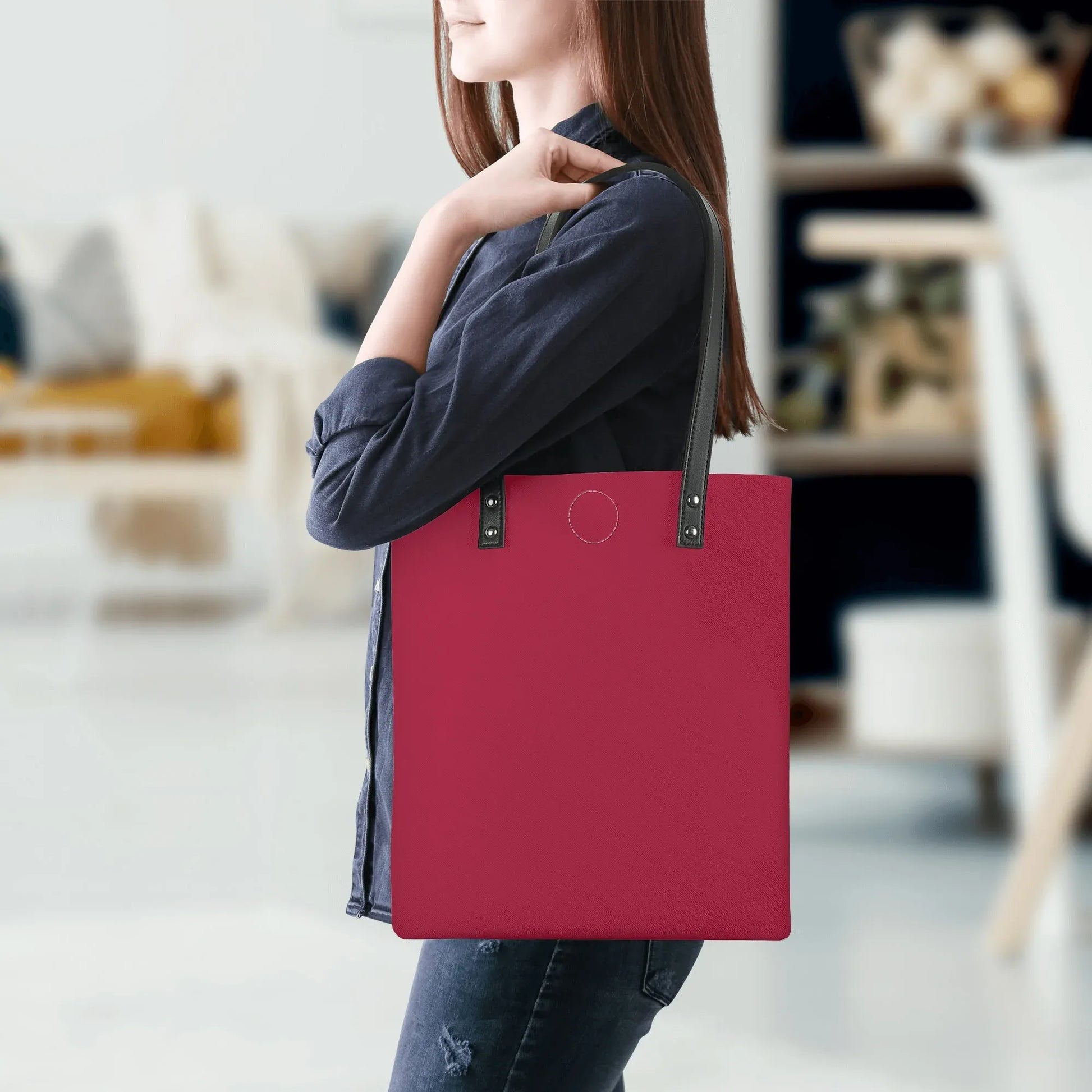burgundy-pu-leder-handtasche-handtasche-jlr-design-5 - JLR Design