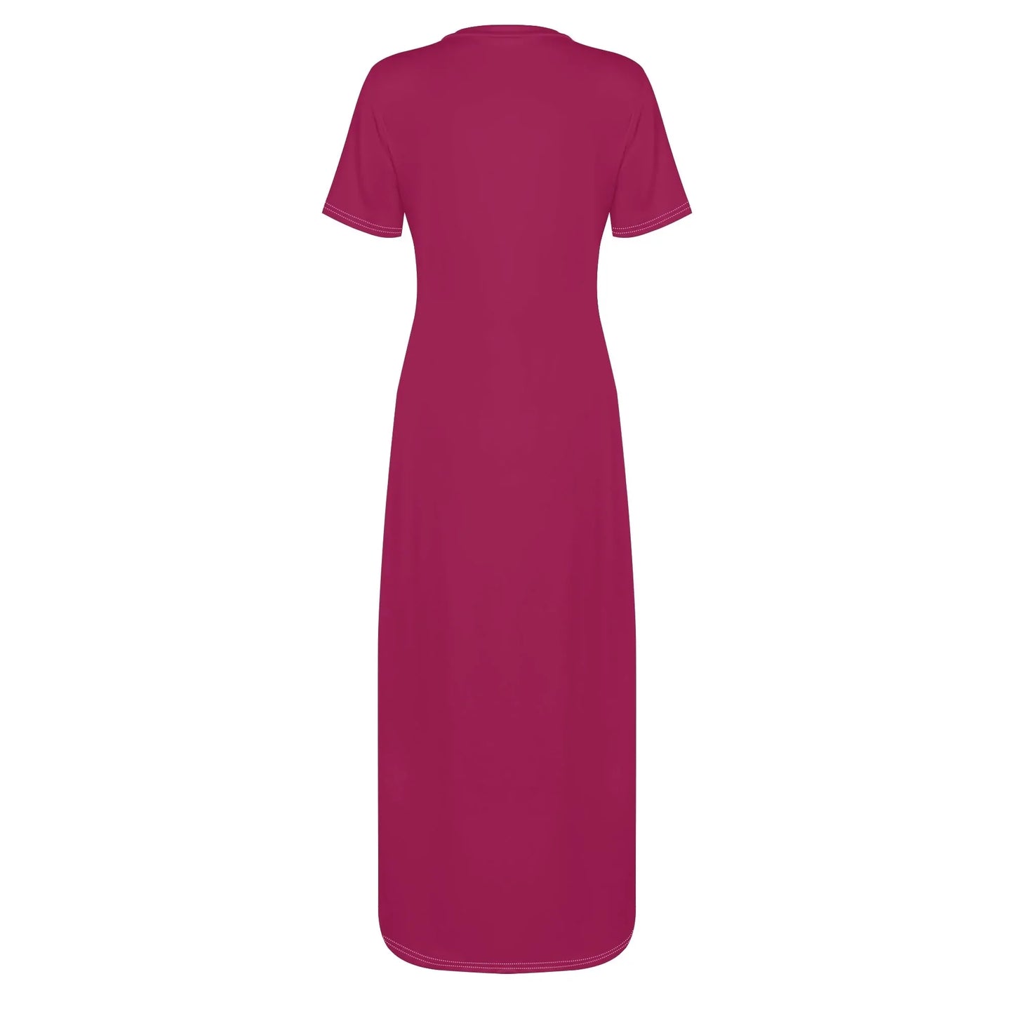 burgundy-short-sleeve-long-dress-long-dress-jlr-design-4 - JLR Design