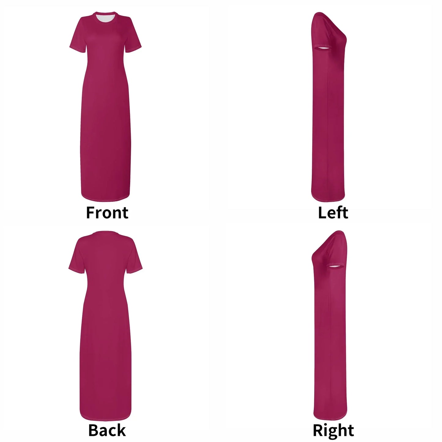 burgundy-short-sleeve-long-dress-long-dress-jlr-design-7 - JLR Design