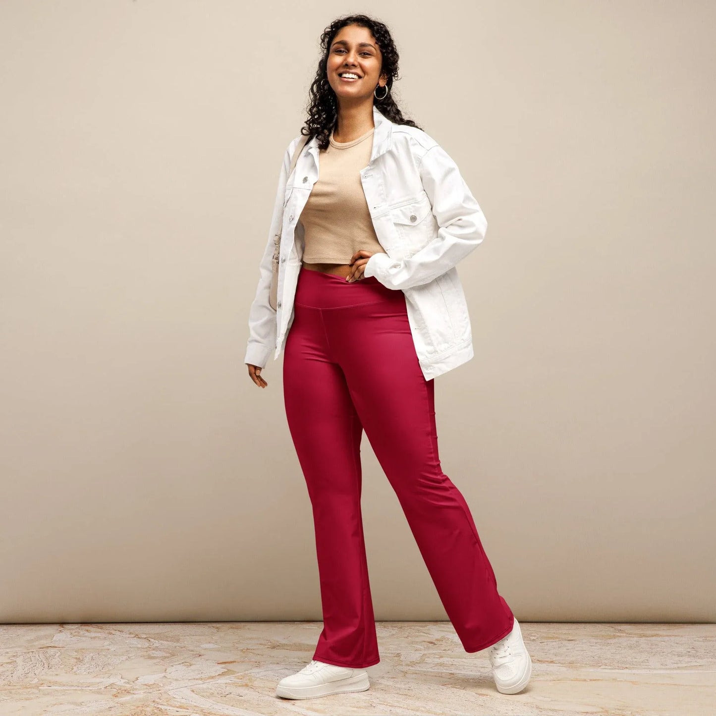 carmine-high-waist-flare-leggings-flare-leggings-jlr-design-1 - JLR Design
