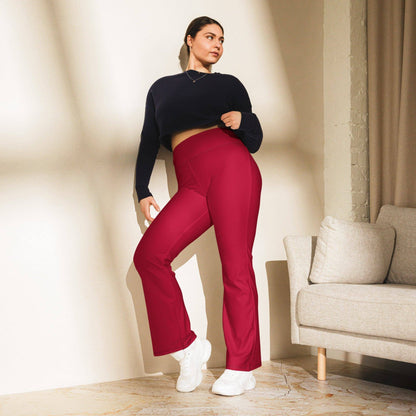 carmine-high-waist-flare-leggings-flare-leggings-jlr-design-3 - JLR Design