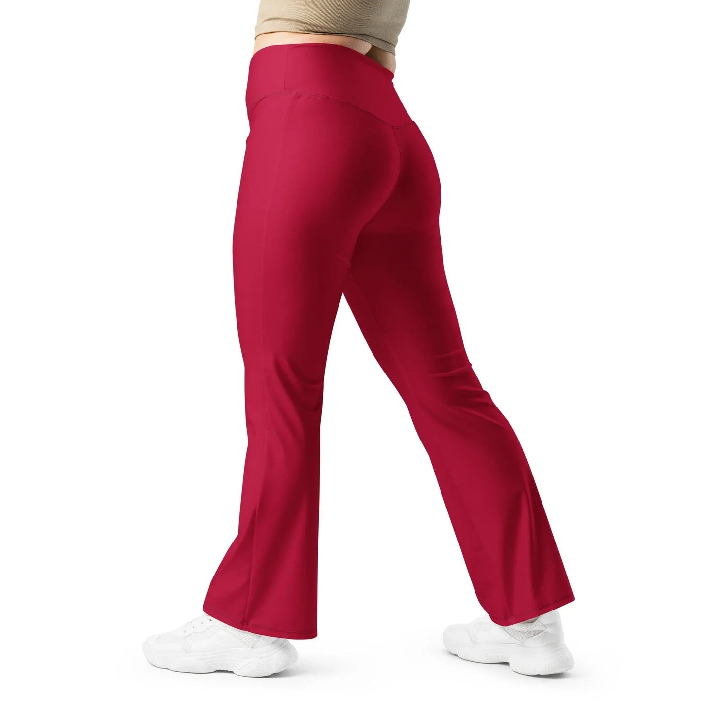 carmine-high-waist-flare-leggings-flare-leggings-jlr-design-5 - JLR Design