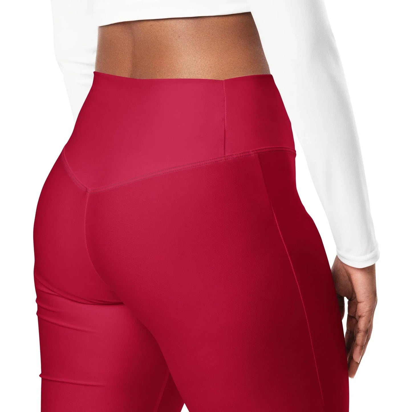 carmine-high-waist-flare-leggings-flare-leggings-jlr-design-6 - JLR Design