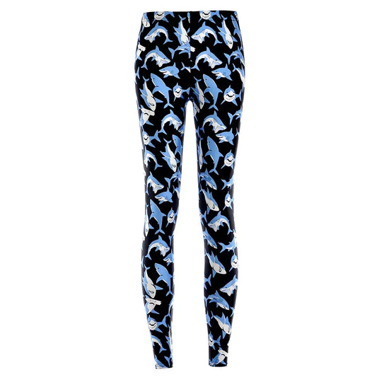 cartoon-shark-damen-leggings-leggings-jlr-design-1 - JLR Design