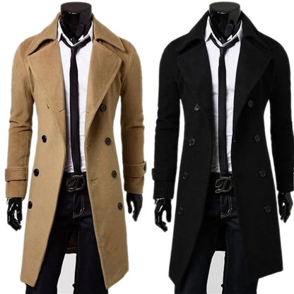 casual-slim-fit-langer-herren-trenchcoat-trenchcoat-jlr-design-7 - JLR Design