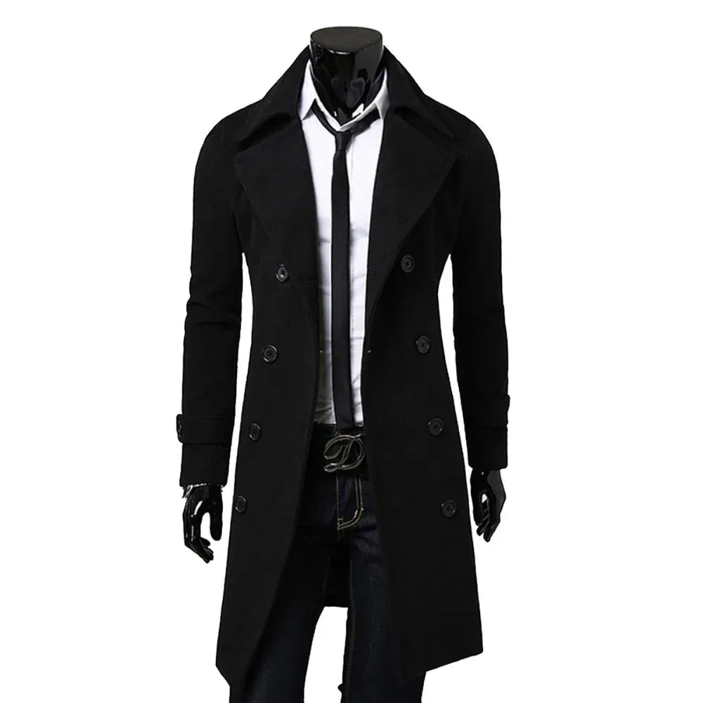 casual-slim-fit-langer-herren-trenchcoat-trenchcoat-jlr-design-8 - JLR Design