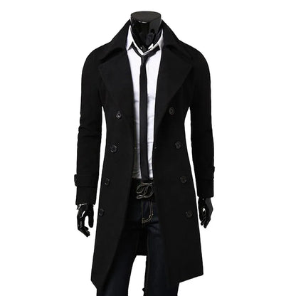casual-slim-fit-langer-herren-trenchcoat-trenchcoat-jlr-design-8 - JLR Design