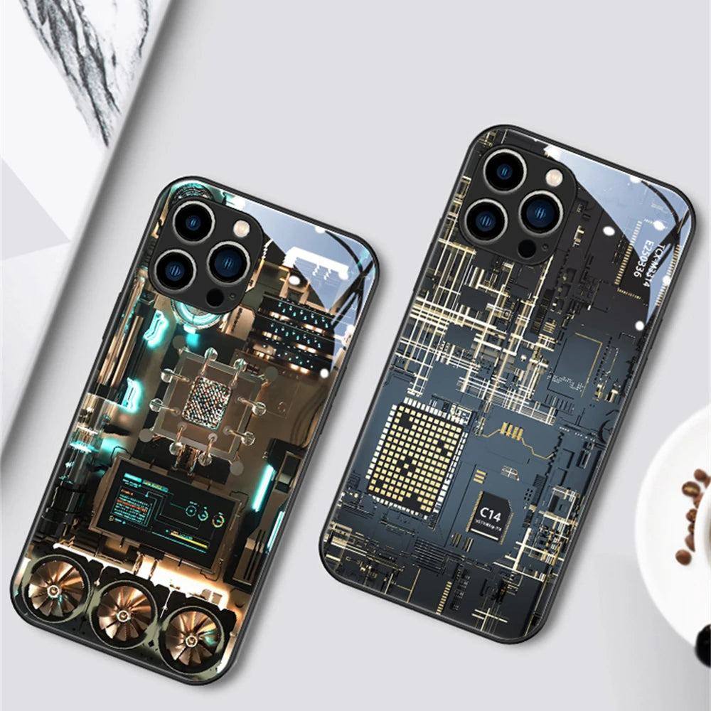 circuit-board-led-hulle-fur-iphone-131415pluspromax-phone-case-jlr-design-12 - JLR Design