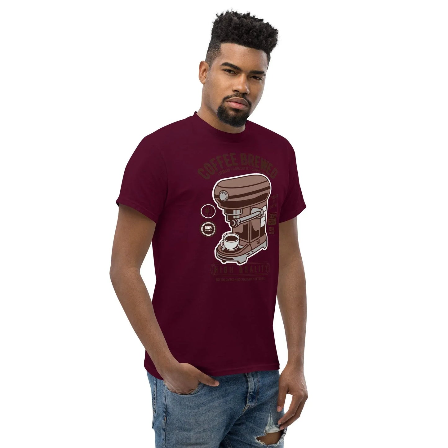 coffee-brewed-herren-t-shirt-t-shirt-jlr-design-5 - JLR Design