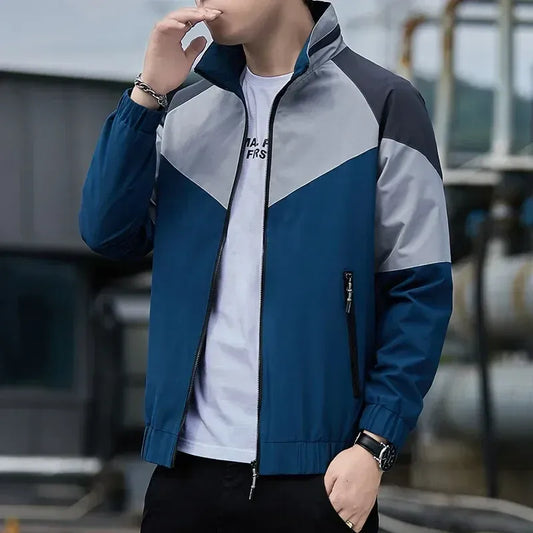 colorblock-sportjacke-fur-herren-stehkragen-jacke-jlr-design-1 - JLR Design