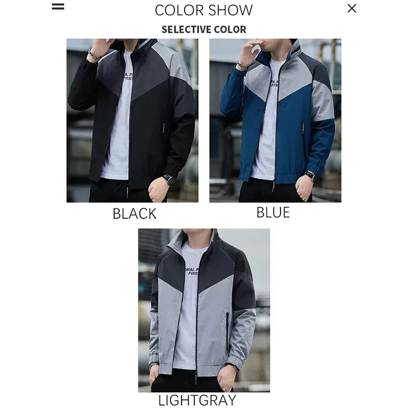colorblock-sportjacke-fur-herren-stehkragen-jacke-jlr-design-2 - JLR Design