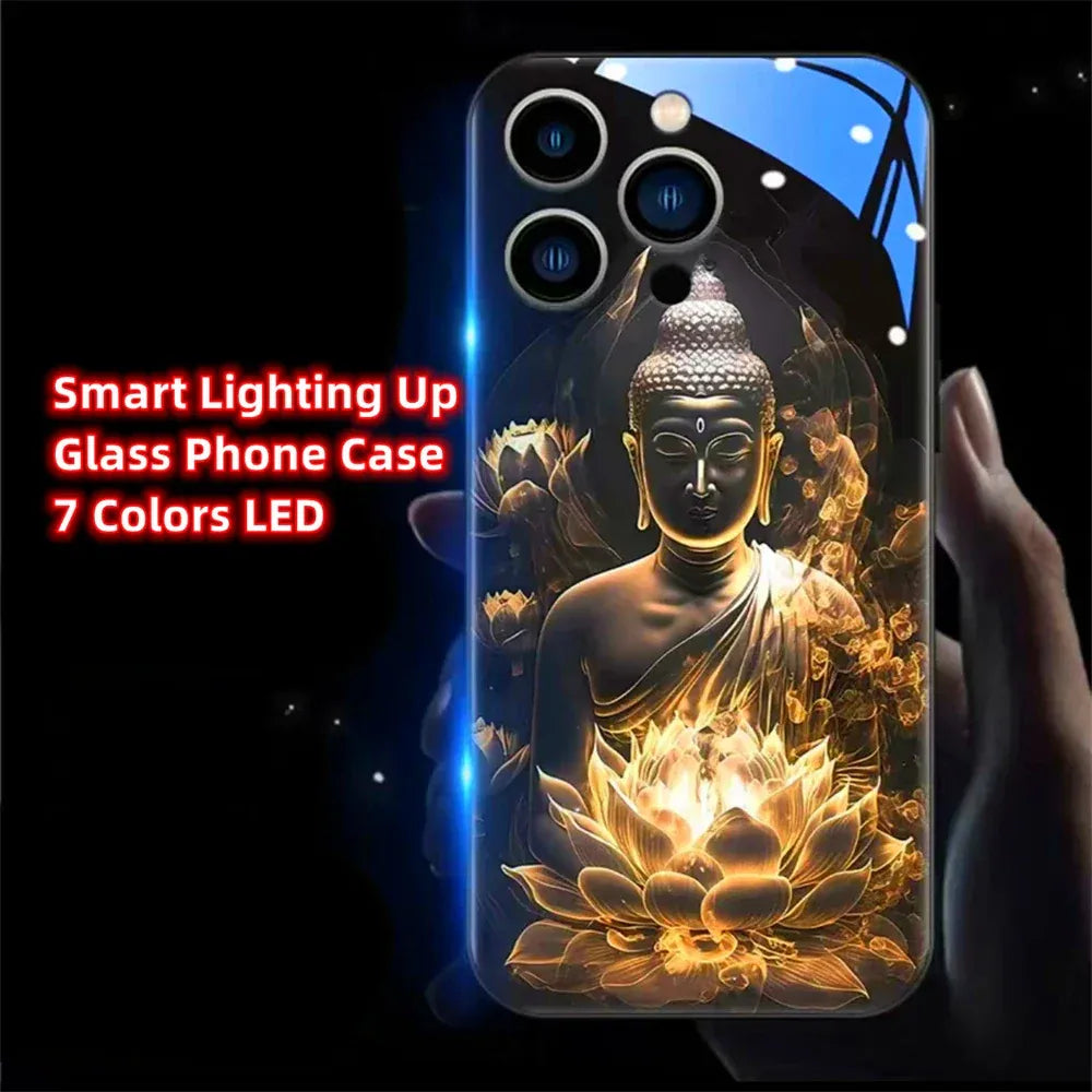 colorful-buddha-master-smart-led-hulle-fur-samsung-s24-s23-s22-cover-jlr-design-10 - JLR Design
