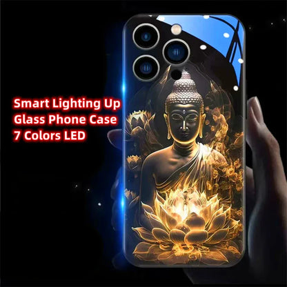 colorful-buddha-master-smart-led-hulle-fur-samsung-s24-s23-s22-cover-jlr-design-10 - JLR Design