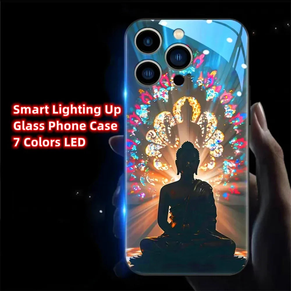 colorful-buddha-master-smart-led-hulle-fur-samsung-s24-s23-s22-cover-jlr-design-11 - JLR Design