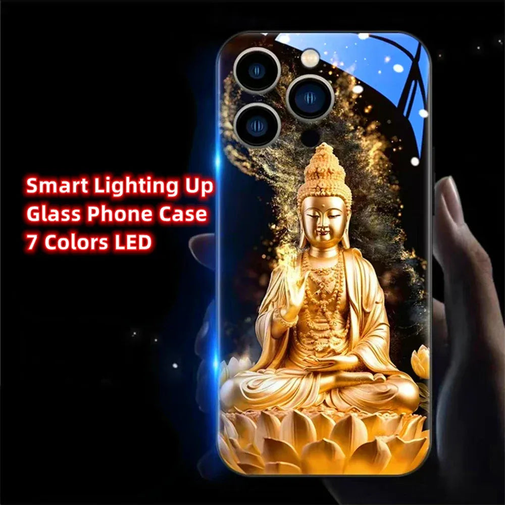 colorful-buddha-master-smart-led-hulle-fur-samsung-s24-s23-s22-cover-jlr-design-12 - JLR Design