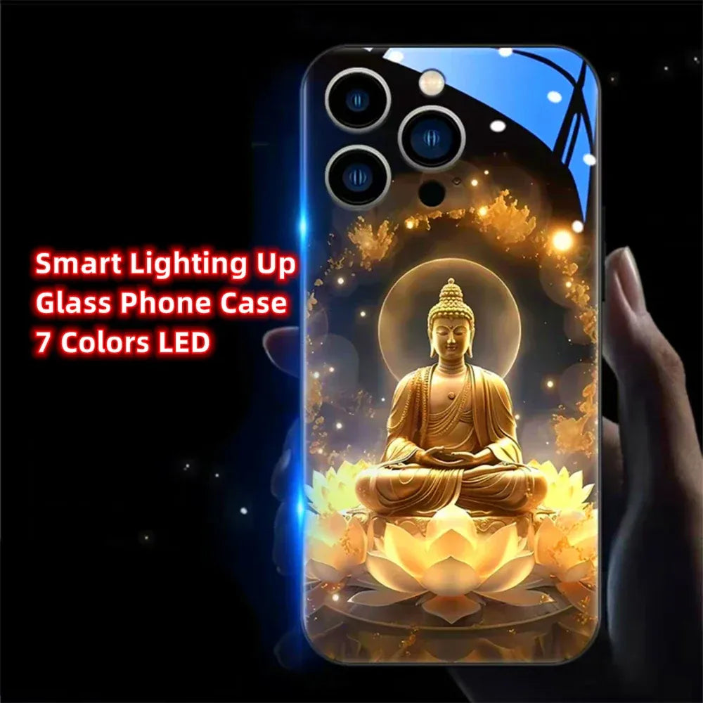 colorful-buddha-master-smart-led-hulle-fur-samsung-s24-s23-s22-cover-jlr-design-5 - JLR Design