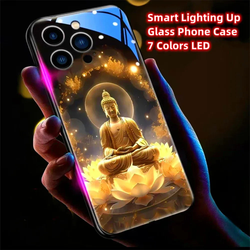 colorful-buddha-master-smart-led-hulle-fur-samsung-s24-s23-s22-cover-jlr-design-6 - JLR Design