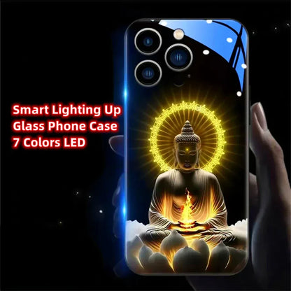 colorful-buddha-master-smart-led-hulle-fur-samsung-s24-s23-s22-cover-jlr-design-7 - JLR Design