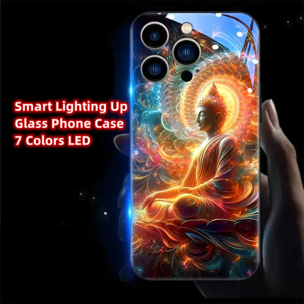 colorful-buddha-master-smart-led-hulle-fur-samsung-s24-s23-s22-cover-jlr-design-8 - JLR Design