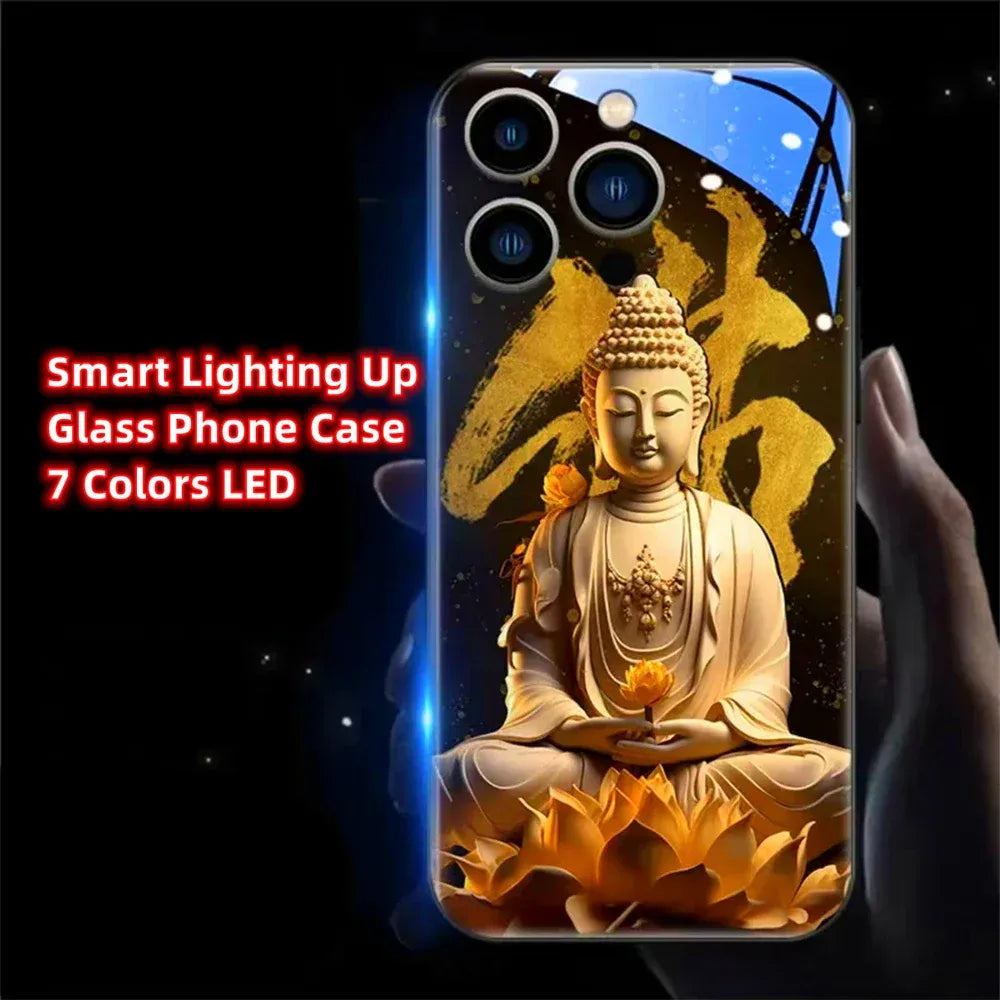 colorful-buddha-master-smart-led-hulle-fur-samsung-s24-s23-s22-cover-jlr-design-9 - JLR Design