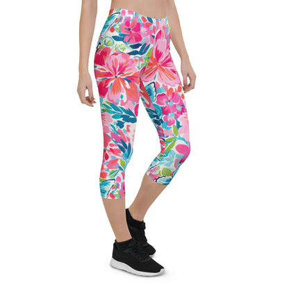 colorful-butterflies-v2-damen-capri-leggings-capri-leggings-jlr-design-12 - JLR Design