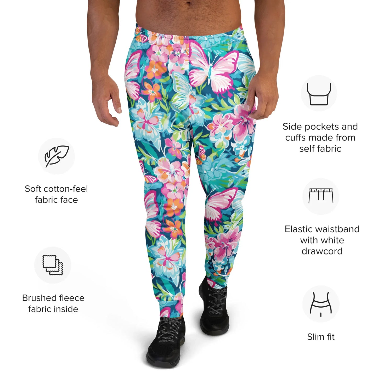 colorful-butterflies-v3-herren-jogginghose-jogginghose-jlr-design-5 - JLR Design