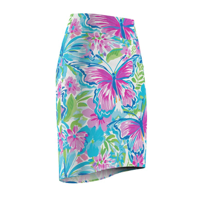 colorful-butterflies-v4-bleistiftrock-fur-damen-eleganter-mid-waist-rock-mit-stretch-komfort-bleistiftrock-jlr-design-6 - JLR Design