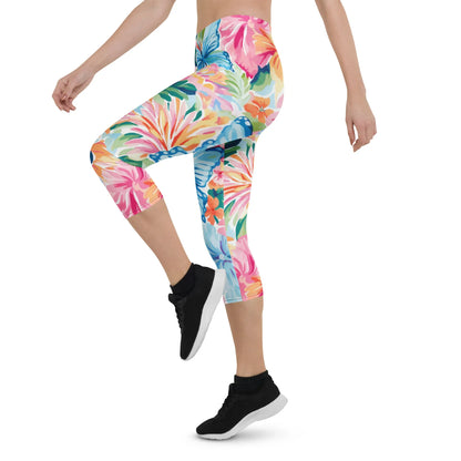 colorful-butterflies-v4-damen-capri-leggings-capri-leggings-jlr-design-9 - JLR Design