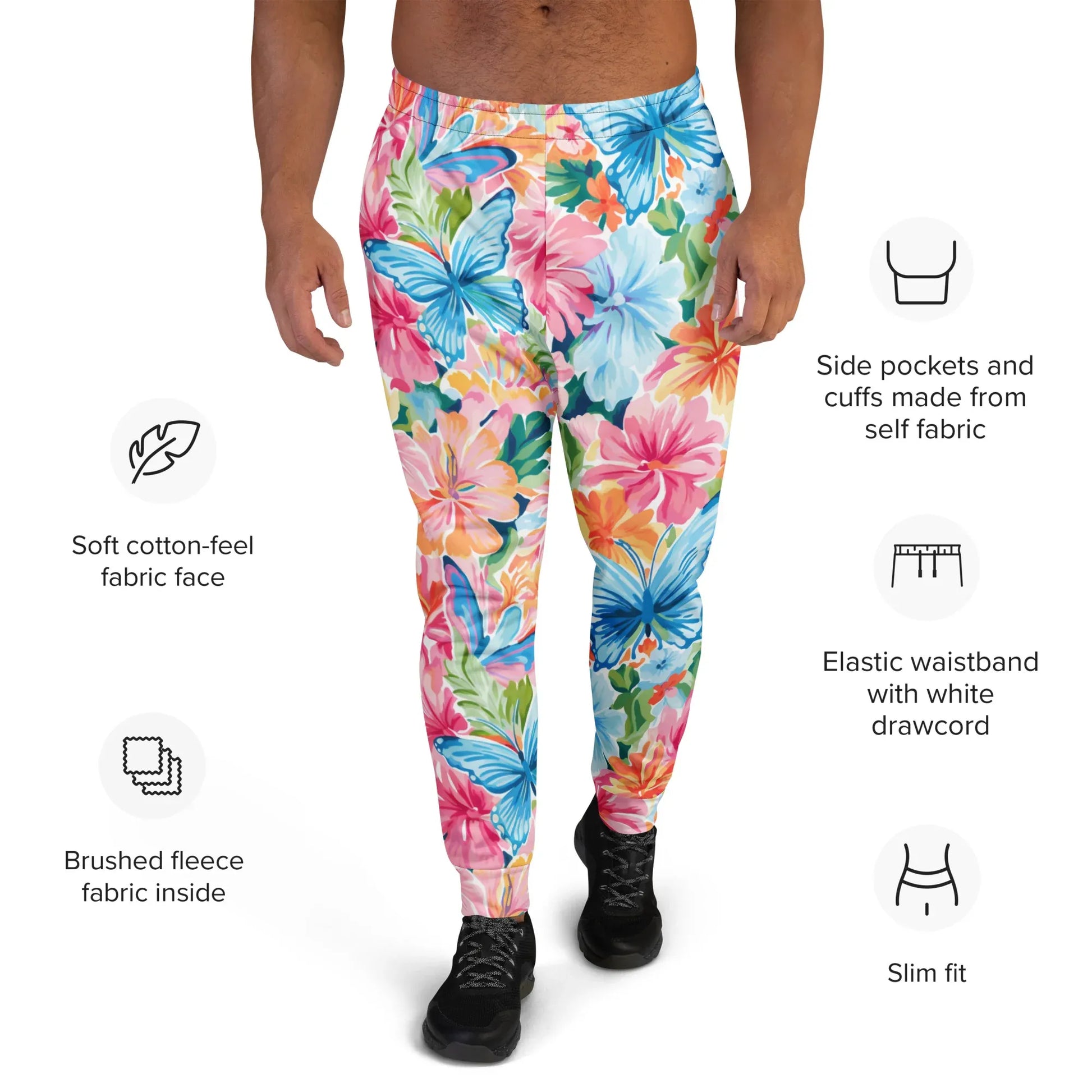 colorful-butterflies-v4-herren-jogginghose-jogginghose-jlr-design-5 - JLR Design