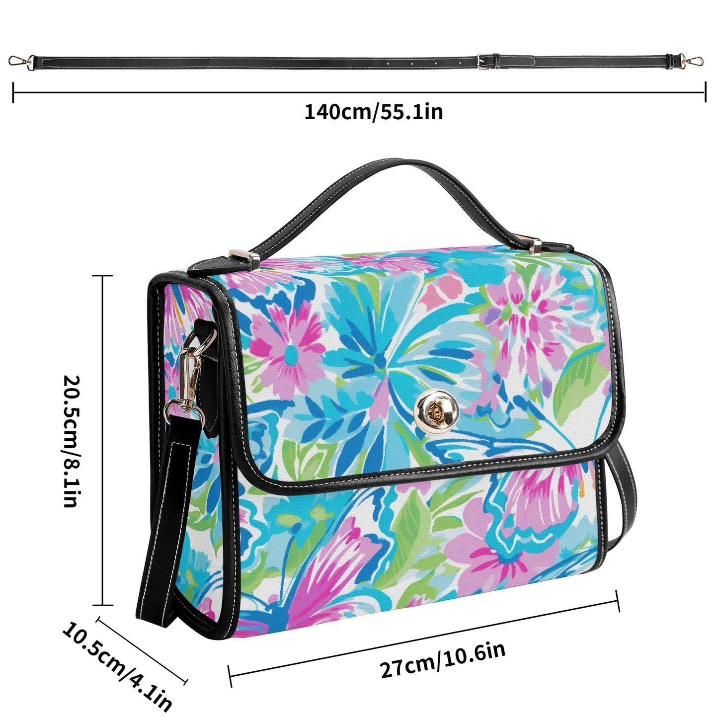 colorful-butterfly-v2-satchel-bag-umhangetasche-umhangetasche-jlr-design-8 - JLR Design