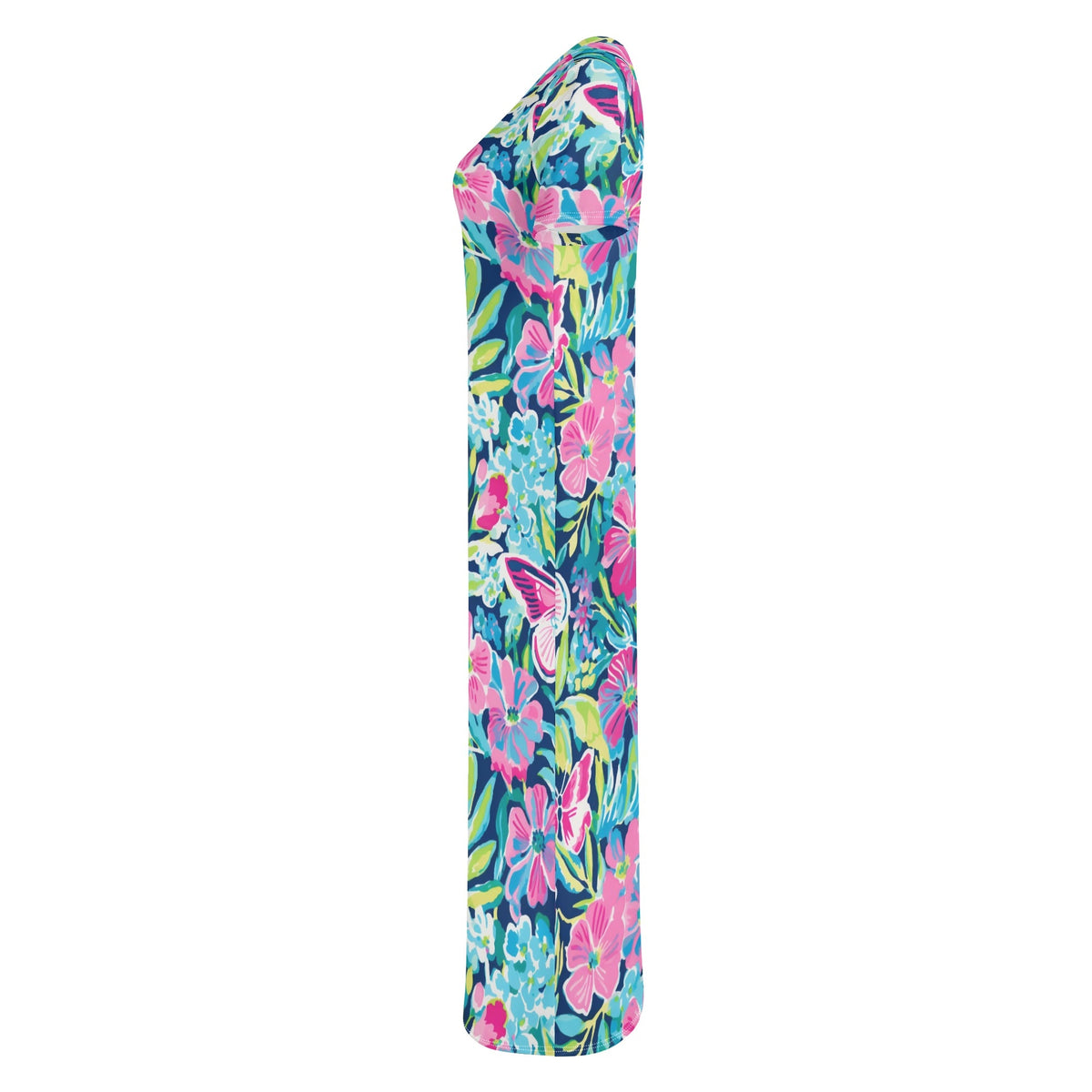 colorful-butterfly-v4-bodycon-maxi-dress-long-dress-jlr-design-jlr-design-de-6 - JLR Design