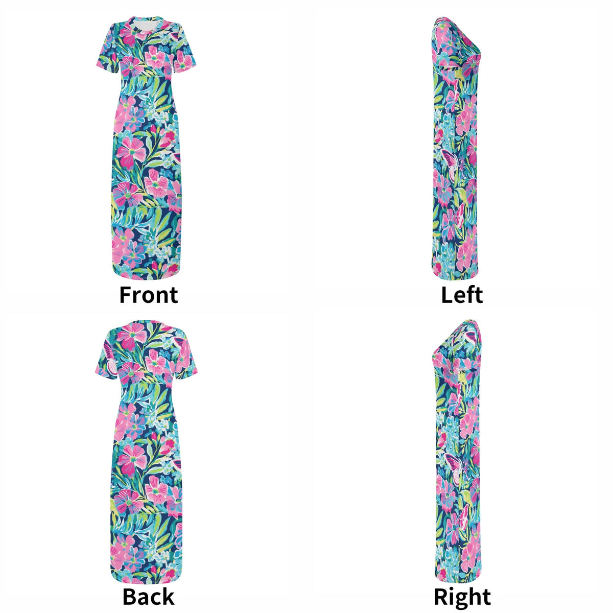 colorful-butterfly-v4-bodycon-maxi-dress-long-dress-jlr-design-jlr-design-de-7 - JLR Design
