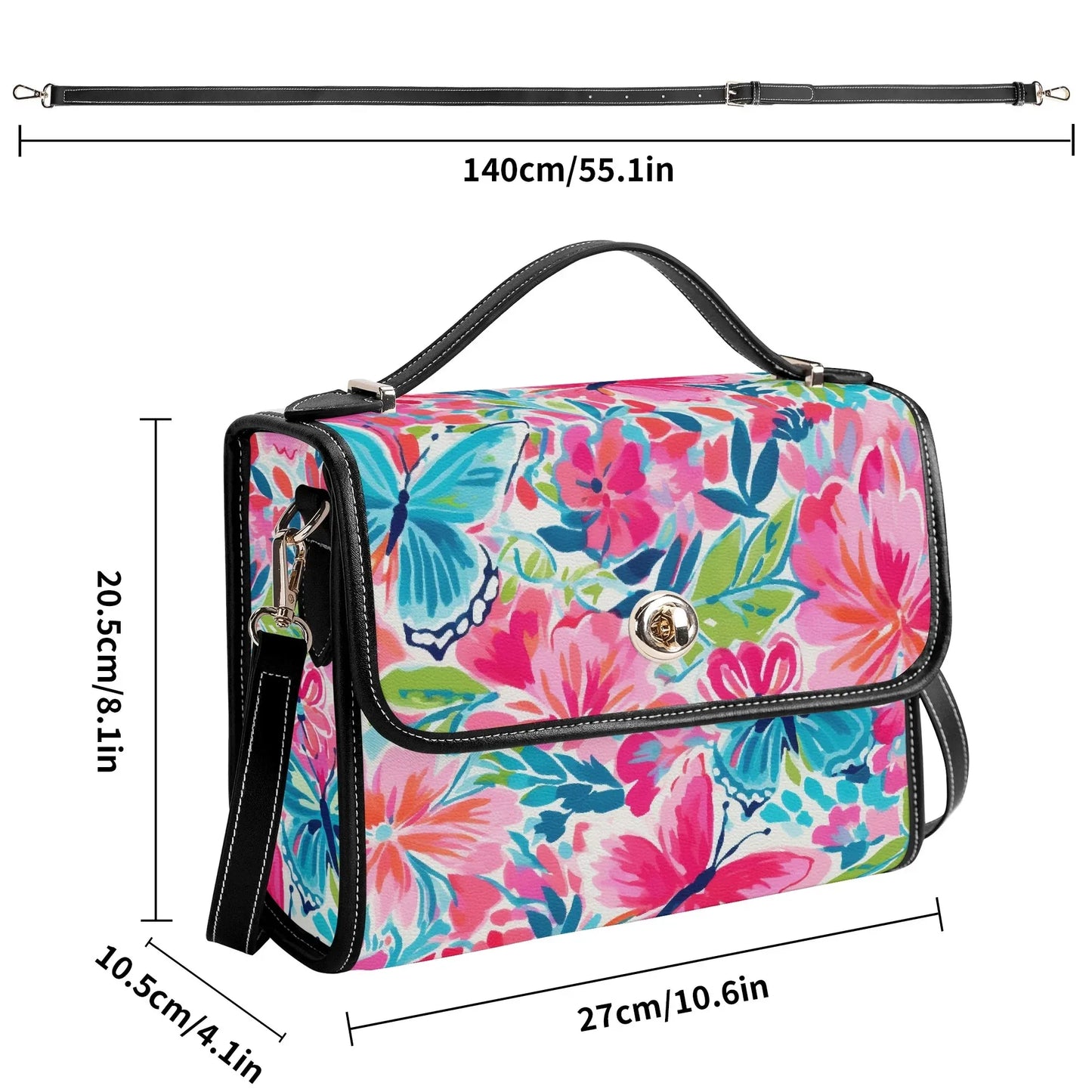 colorful-butterfly-v5-satchel-bag-umhangetasche-umhangetasche-jlr-design-8 - JLR Design
