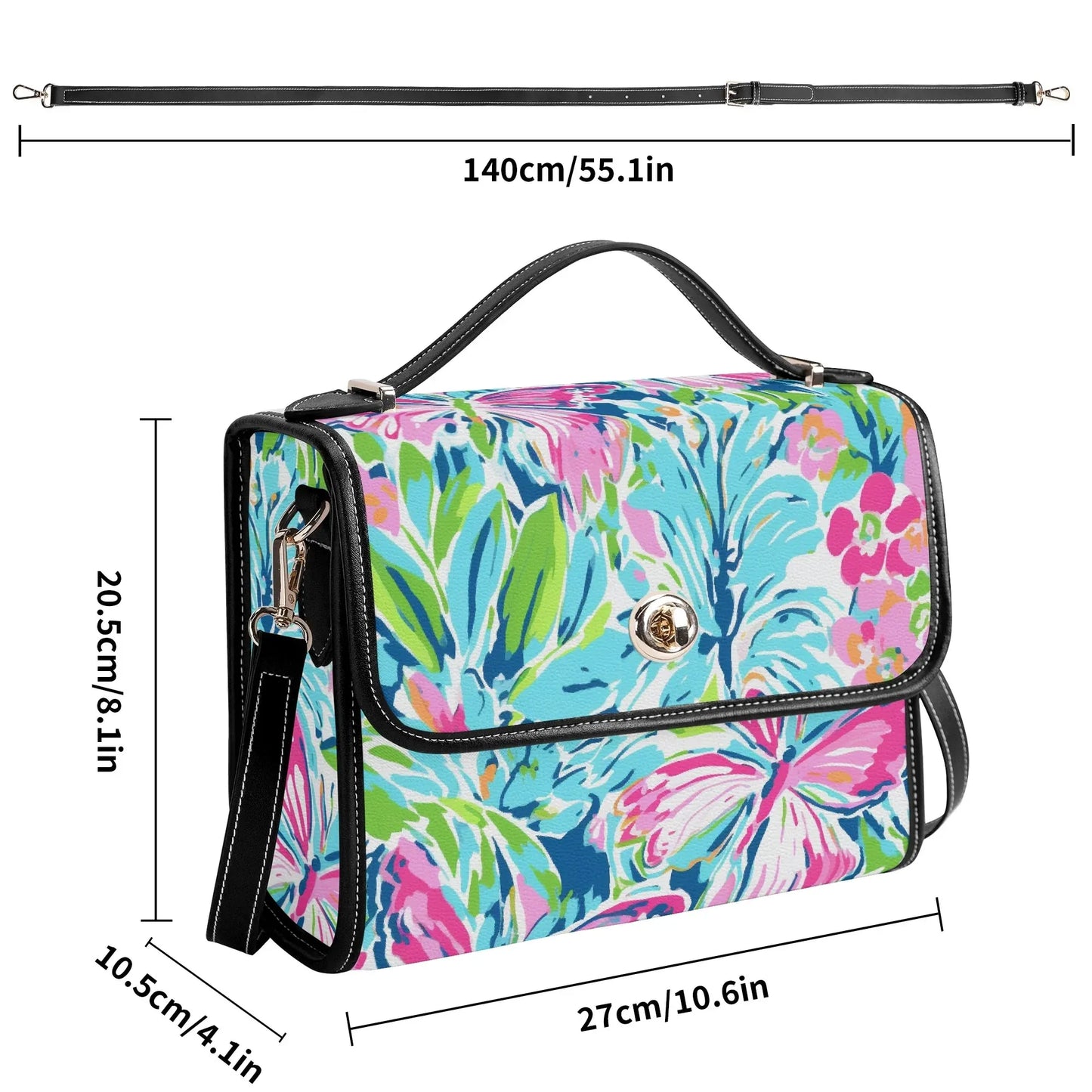 colorful-butterfly-v6-satchel-bag-umhangetasche-umhangetasche-jlr-design-8 - JLR Design