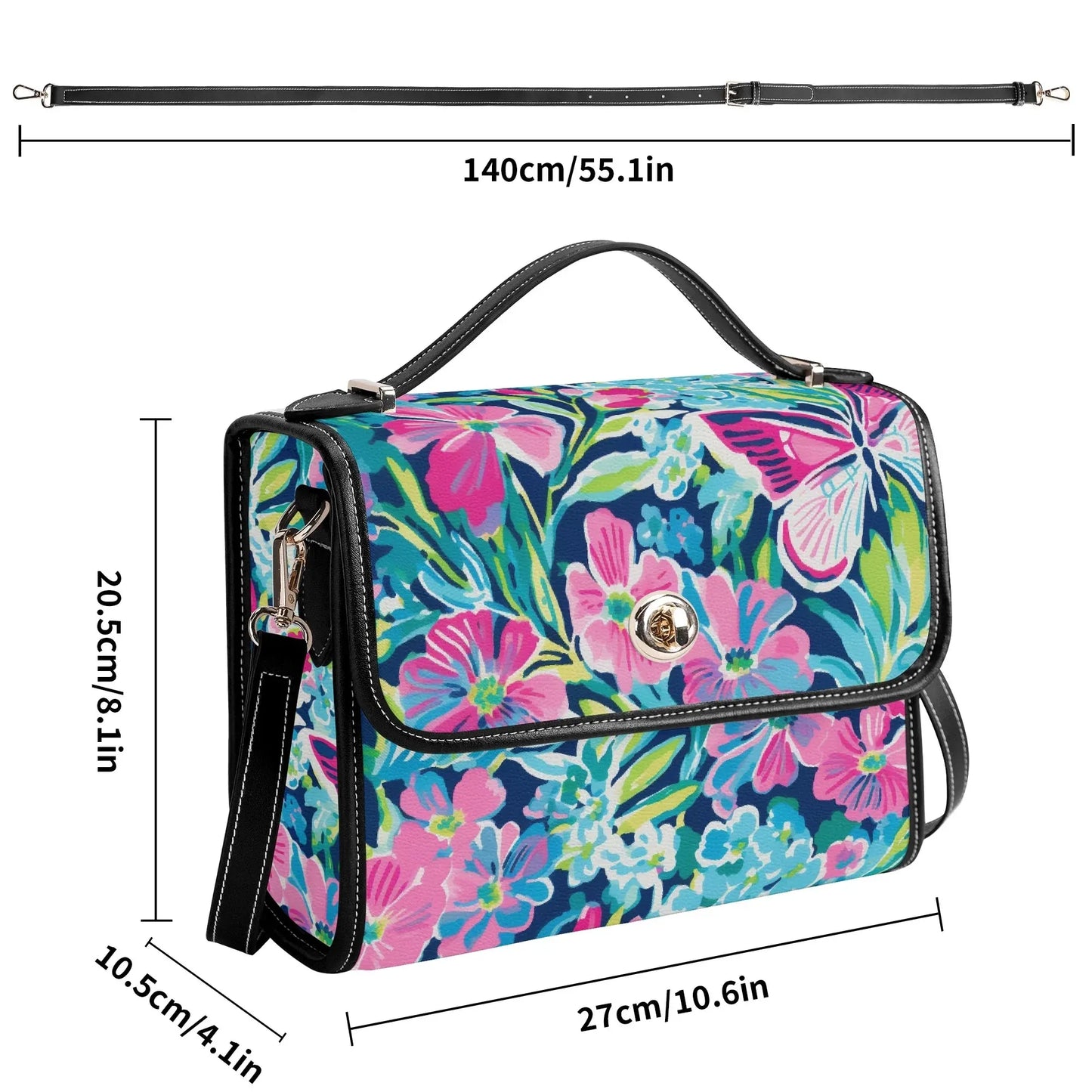 colorful-butterfly-v7-satchel-bag-umhangetasche-umhangetasche-jlr-design-8 - JLR Design