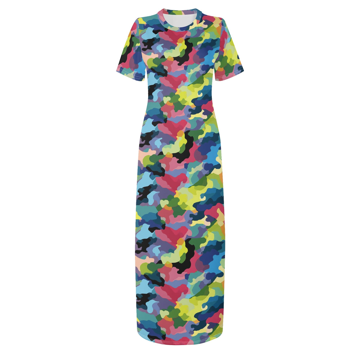 colorful-camouflage-v1-bodycon-maxi-dress-long-dress-jlr-design-jlr-design-de-3 - JLR Design