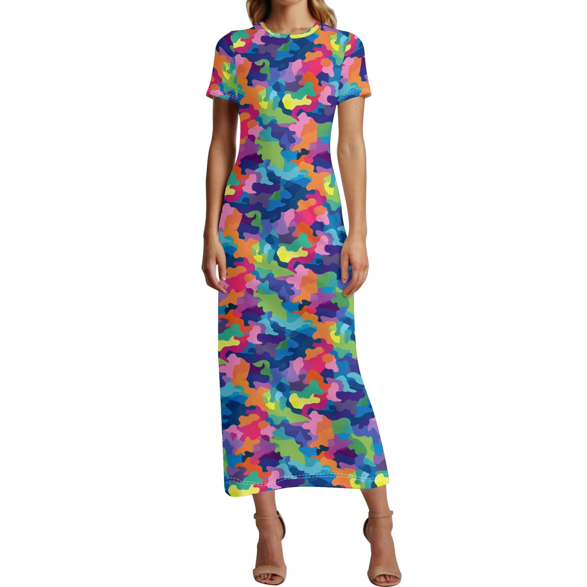 colorful-camouflage-v2-bodycon-maxi-dress-long-dress-jlr-design-jlr-design-de-1 - JLR Design