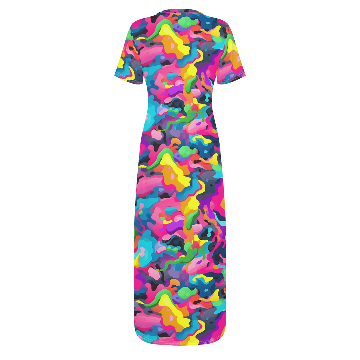 colorful-camouflage-v4-bodycon-maxi-dress-long-dress-jlr-design-jlr-design-de-4 - JLR Design