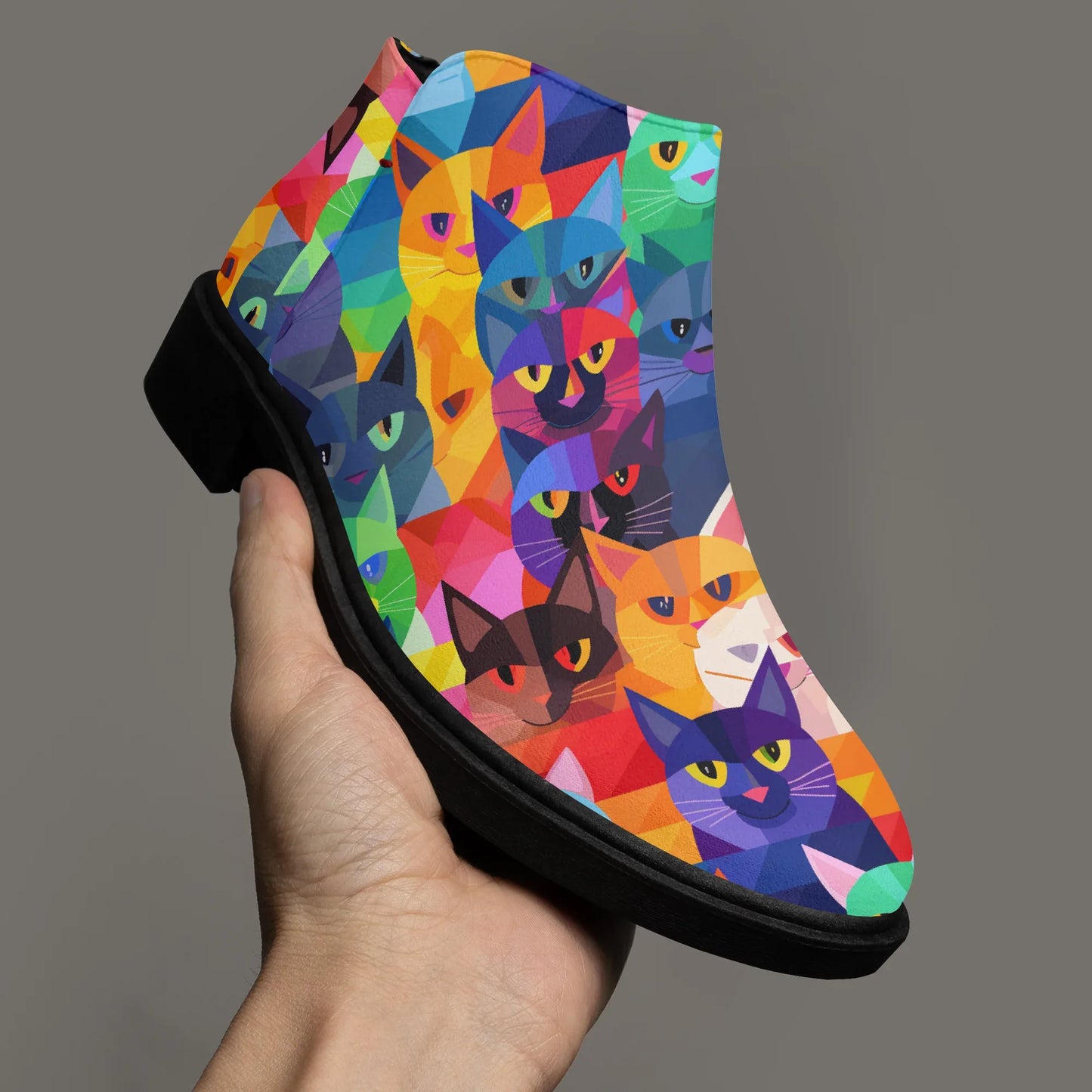 colorful-cats-elegante-reissverschluss-stiefeletten-stiefeletten-jlr-design-3 - JLR Design